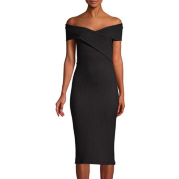 Michael Kors (Core of Kors) Dresses & Skirts - Michael Kors Core of Kors Black Ribbed Dress (XL)